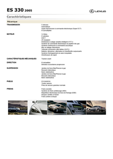 05LexusES330_FR_specs
